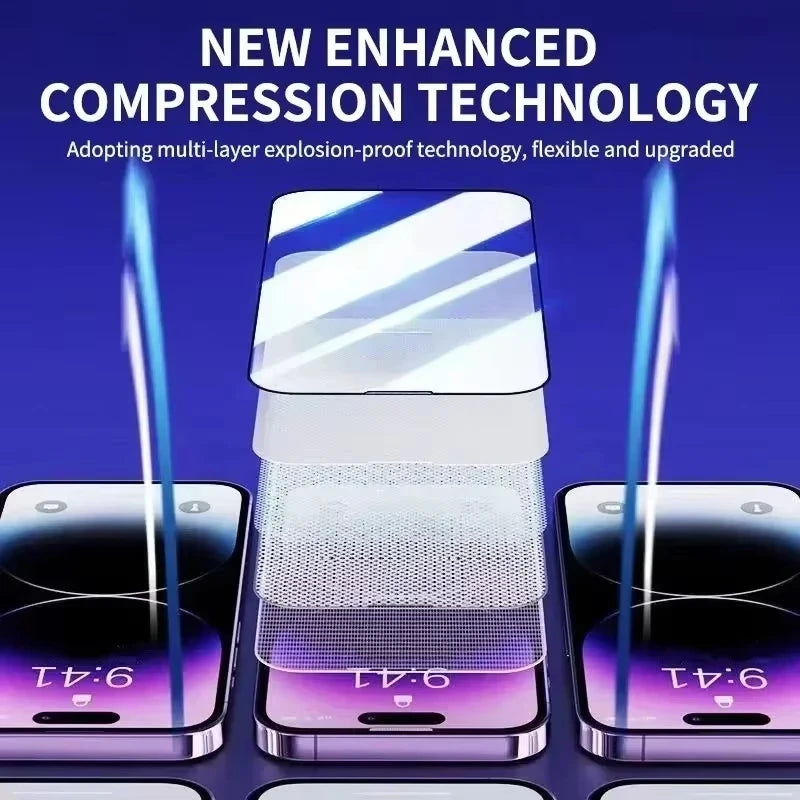 1-5PCS Dust Free Installation High-Definition Tempered Glass For iPhone 17 Pro Max 16 15Pro 14 Plus 13 12Mini 11 XR 17 Air Glass
