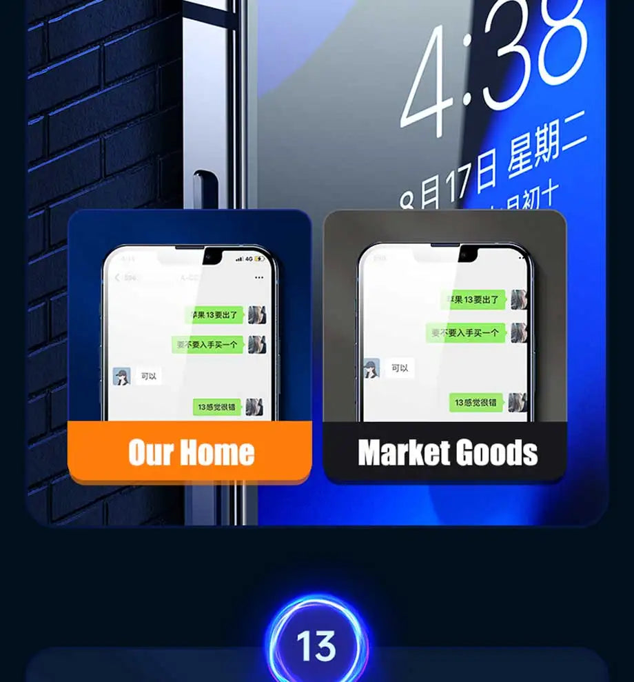 4PCS Tempered Glass for iPhone 11 12 13 14 15 16 17 Pro Max Screen Protector on for iPhone 12 13 Mini 7 8 6 Plus SE Glass