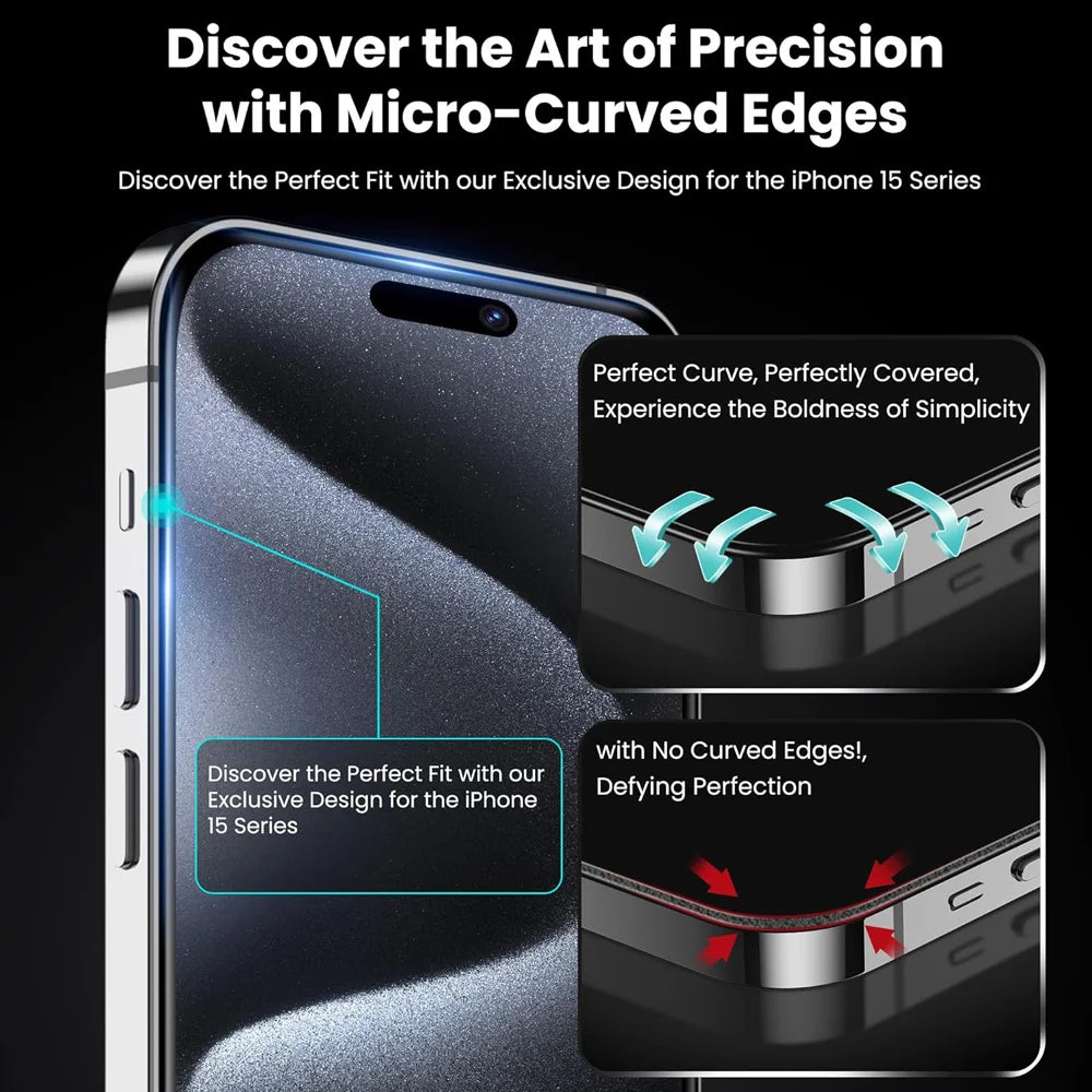 HD Screen Protection For iPhone 16 15 17 14 13 12 11 Pro Max Tempered Glass iPhone15 Pro Camera Lens Film iPhone16 Plus 13 Mini